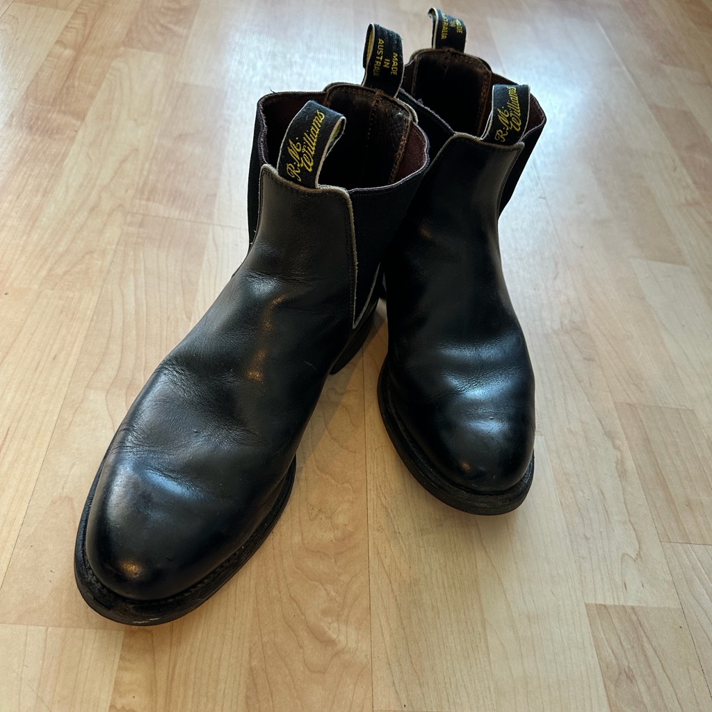 R.M. Williams Dark Leather Men's Chelsea Boots